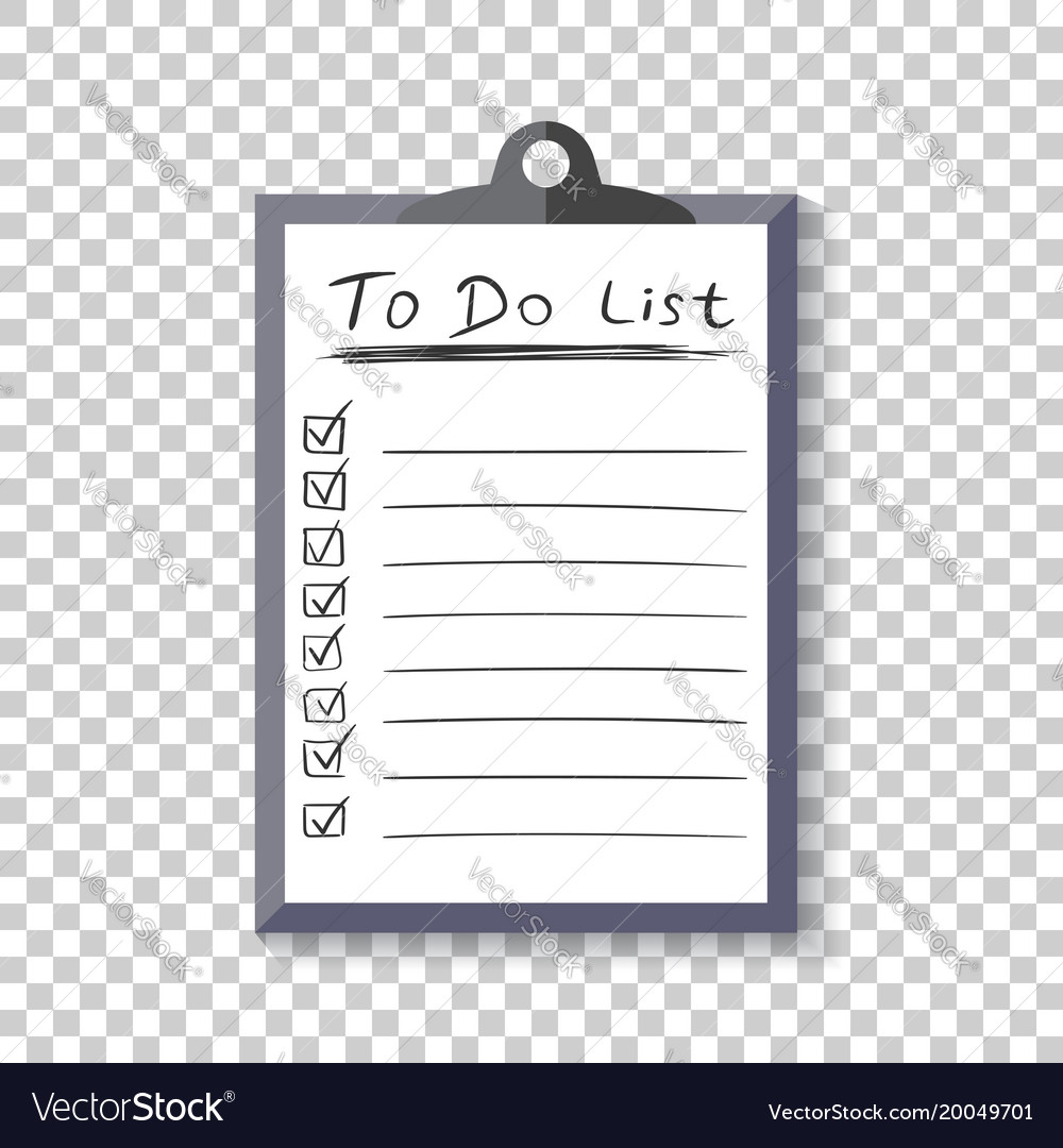 To do list icon with hand drawn text checklist