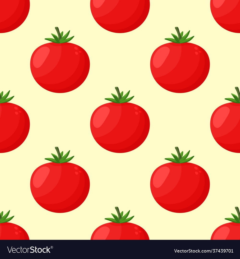 Tomatoes pattern on a background red ripe