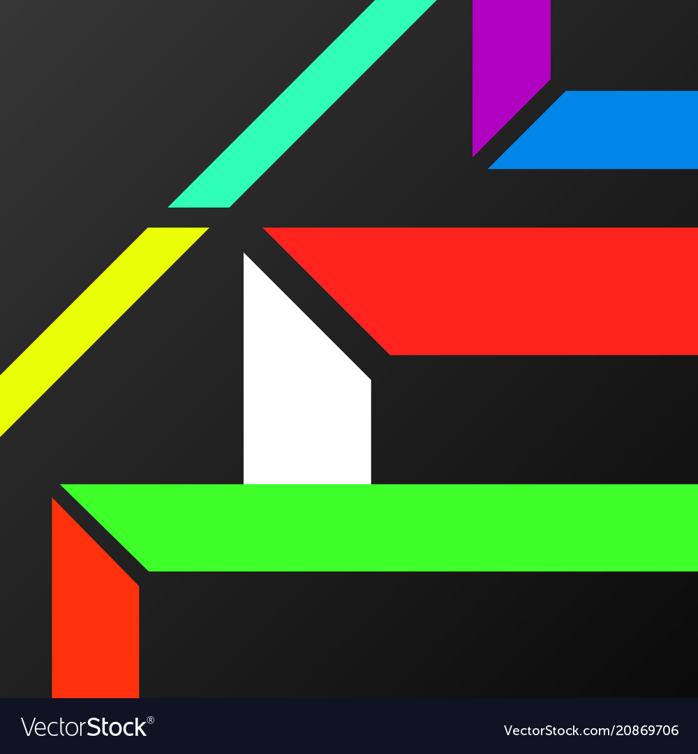Abstract background with colorful geometric lines Vector Image Abstract background with colorful geometric lines