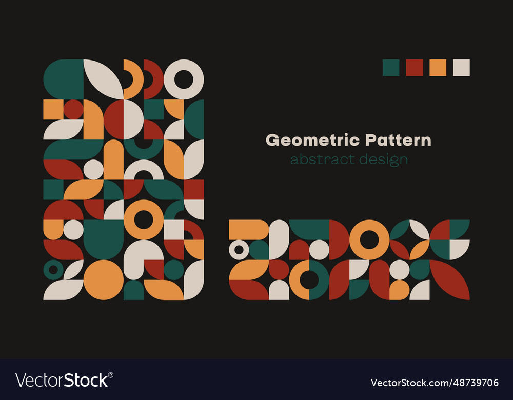 Abstract geometric pattern modern simple circle