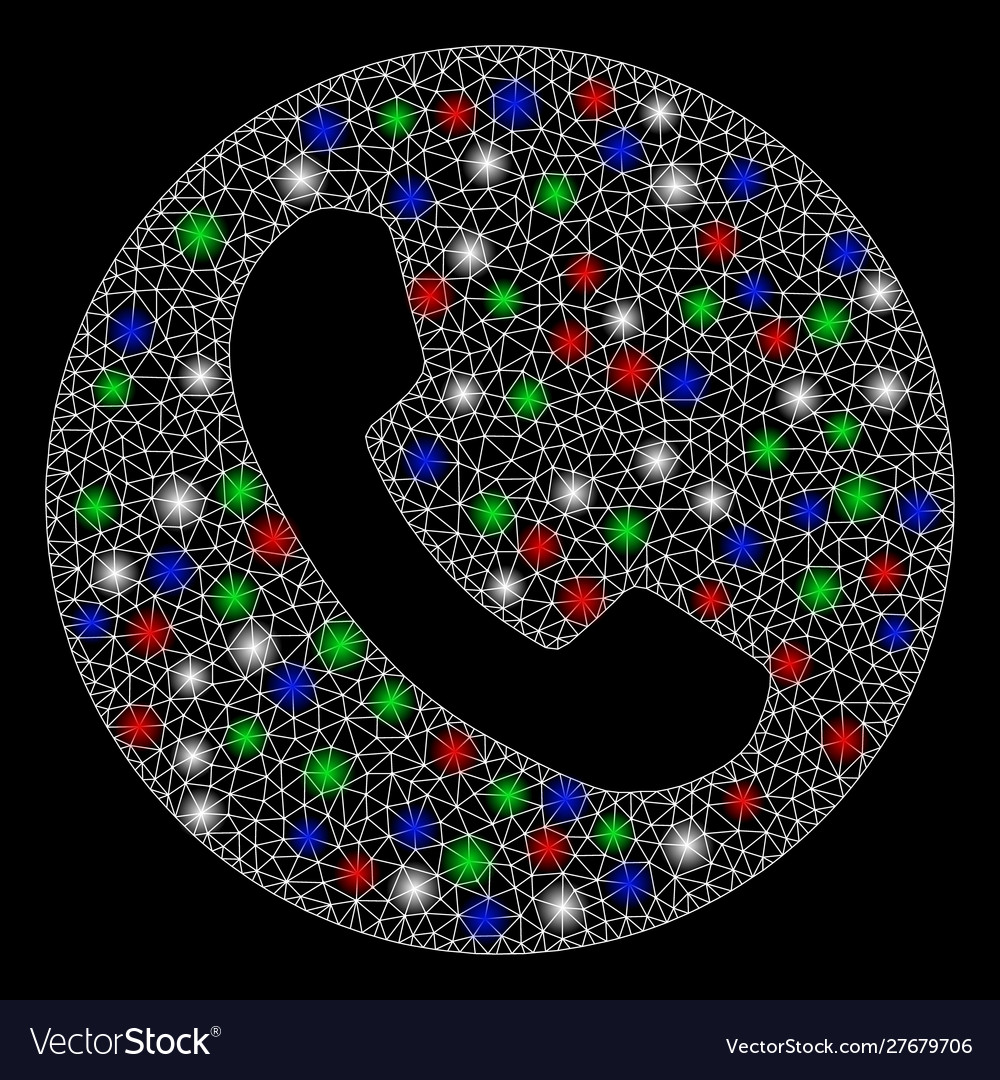 Bright mesh network phone number with flash spots