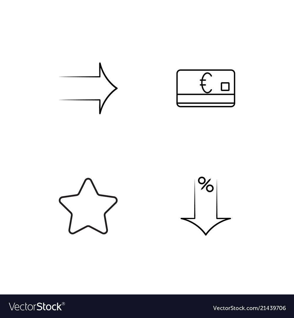 Communication linear icons set simple outline