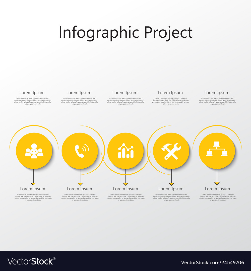 Infographic element with icons and options vector image Infographic element with icons and options