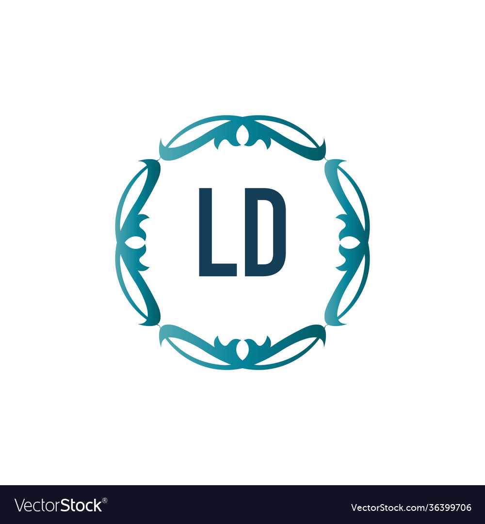 Initial letter elegance ld logo design template