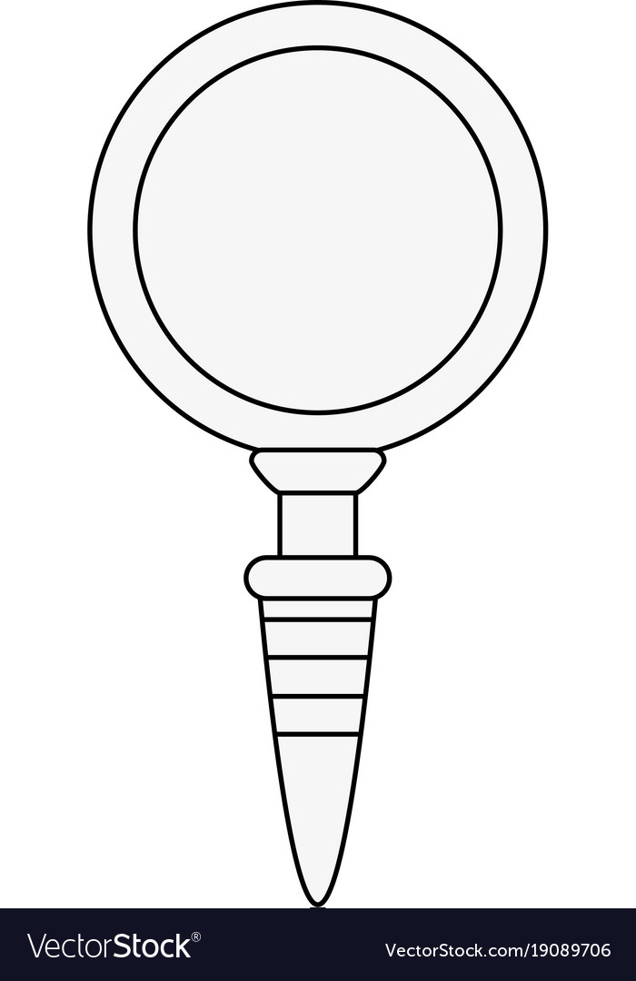 Magnifying glass symbol Royalty Free Vector Image