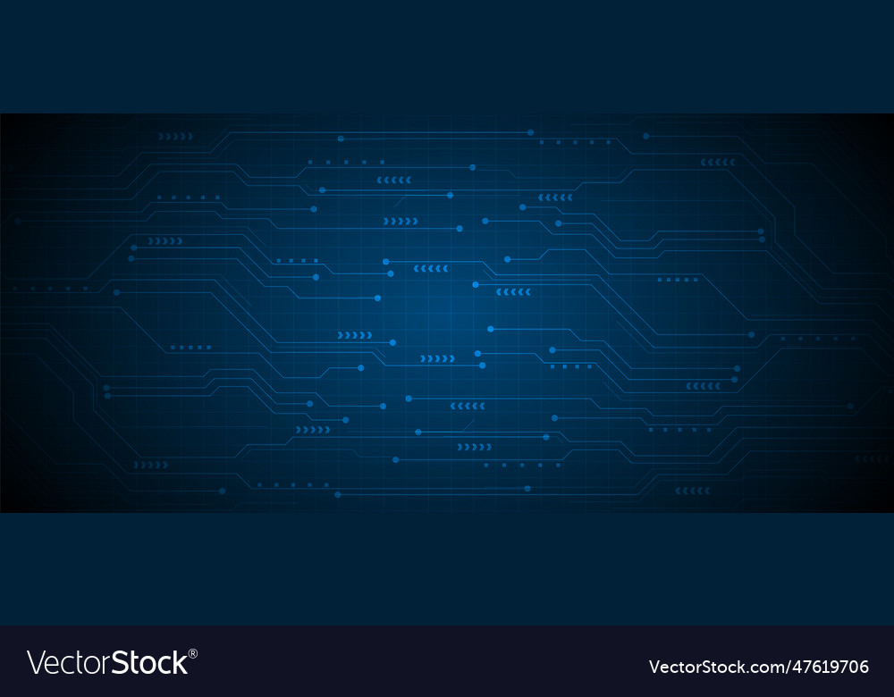 Technology background with hi-tech digital data vector image Technology background with hi-tech digital data