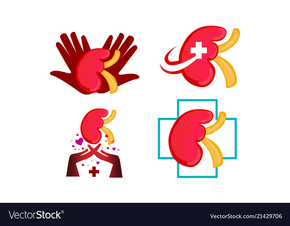 World kidney day template set Royalty Free Vector Image
