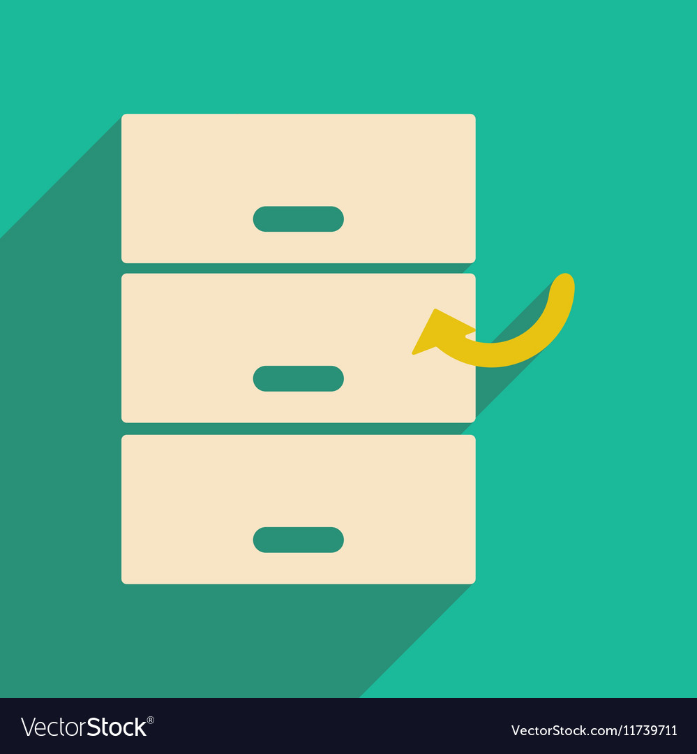 Flat with shadow icon and mobile application files