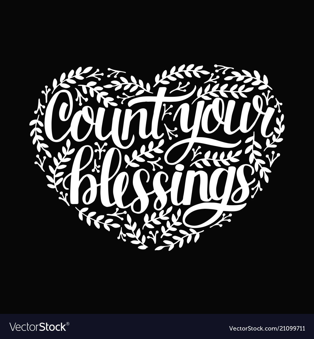 count your blessings sign