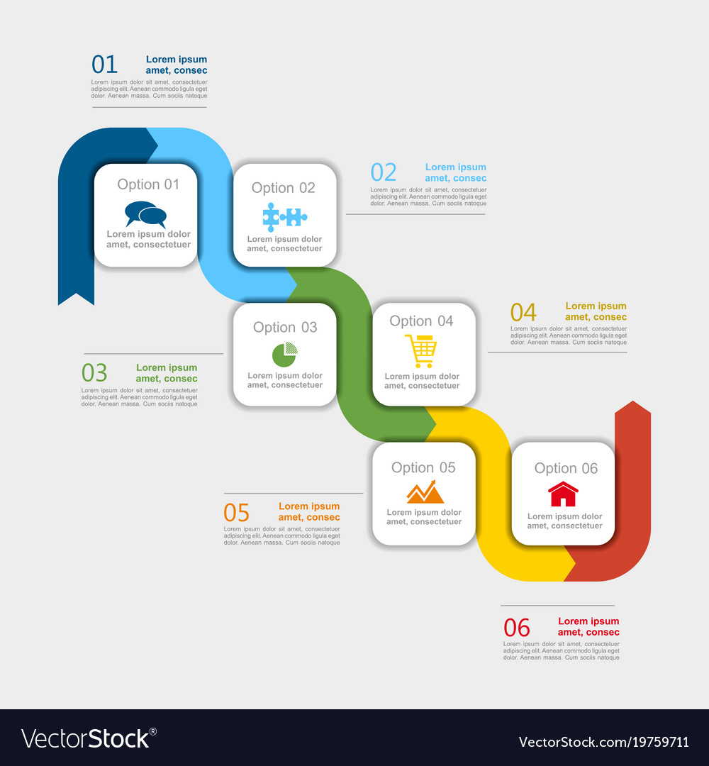 Infographic template Royalty Free Vector Image