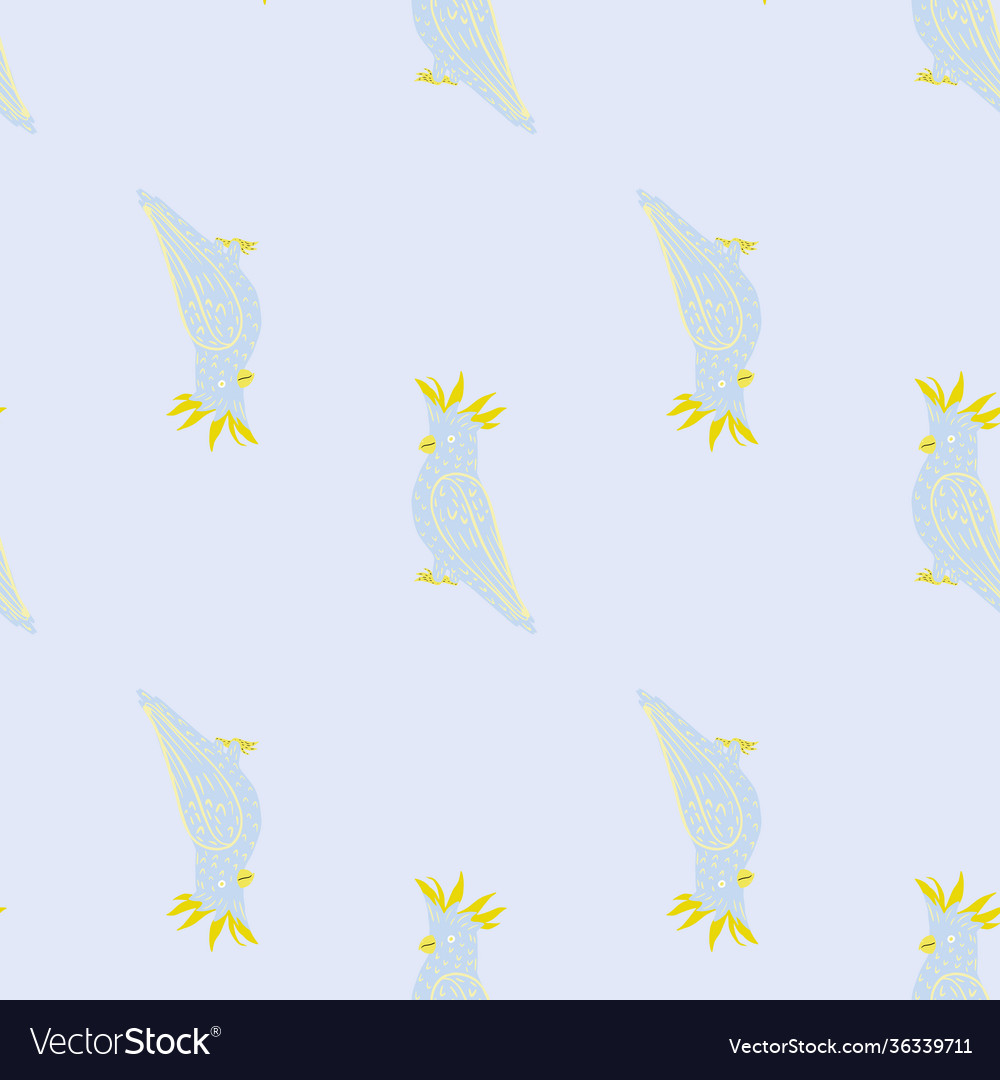 Minimalistic style seamless pattern with cartoon