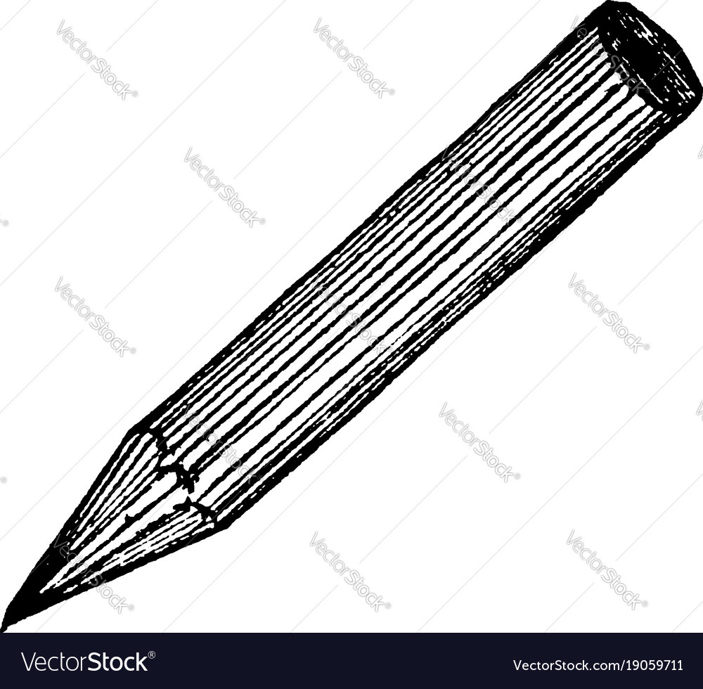 Pencil case illustration, drawing, engraving, ink, line art, vector Stock  Vector