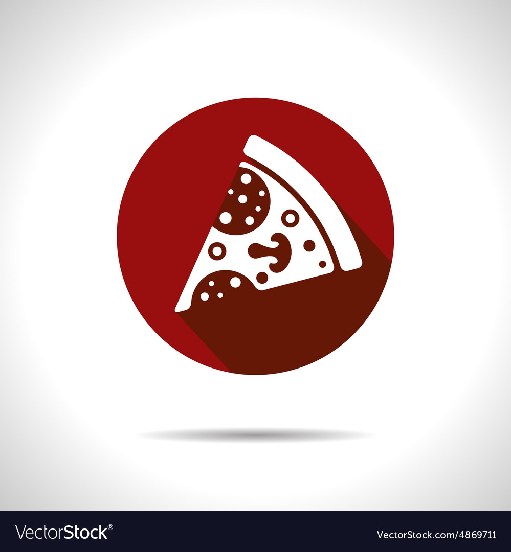 Pizza icon eps10 Royalty Free Vector Image - VectorStock