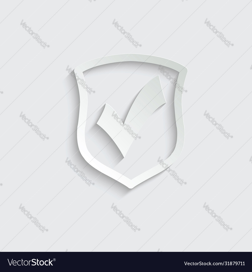 Protect icon secure line style shield