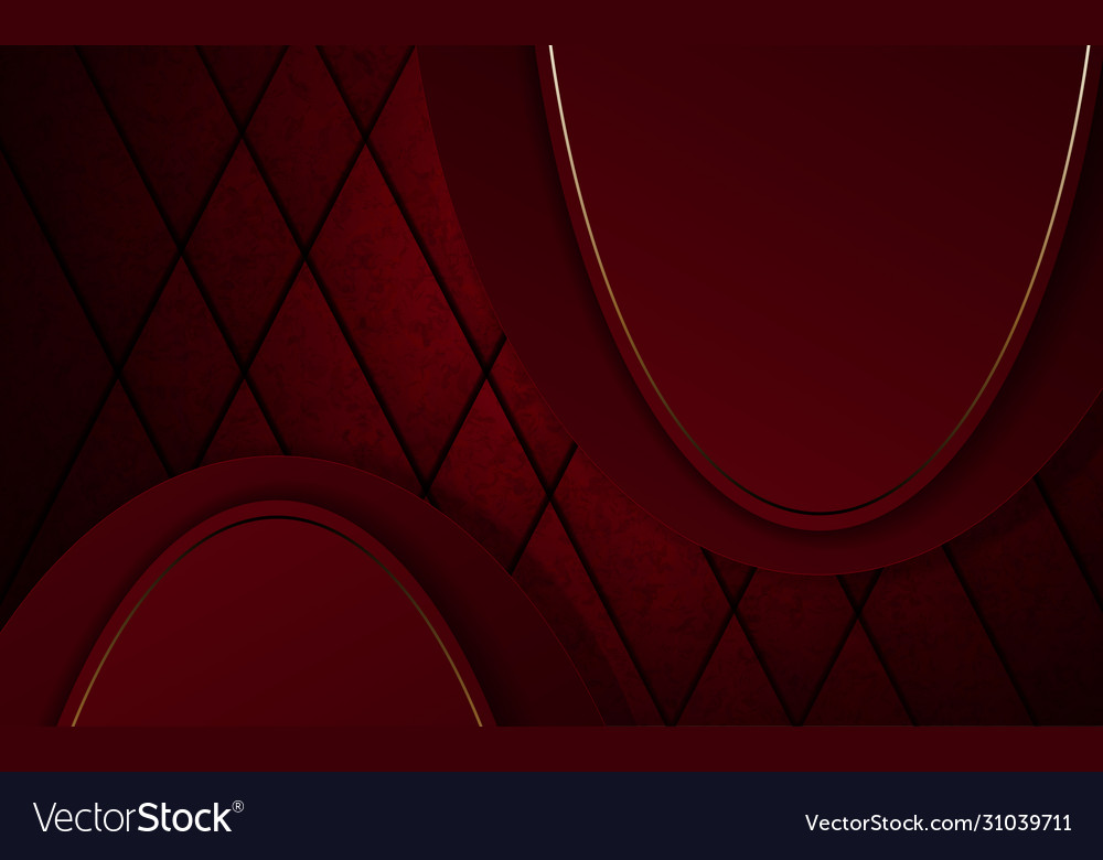 Red dark design with oval frames a thin shiny