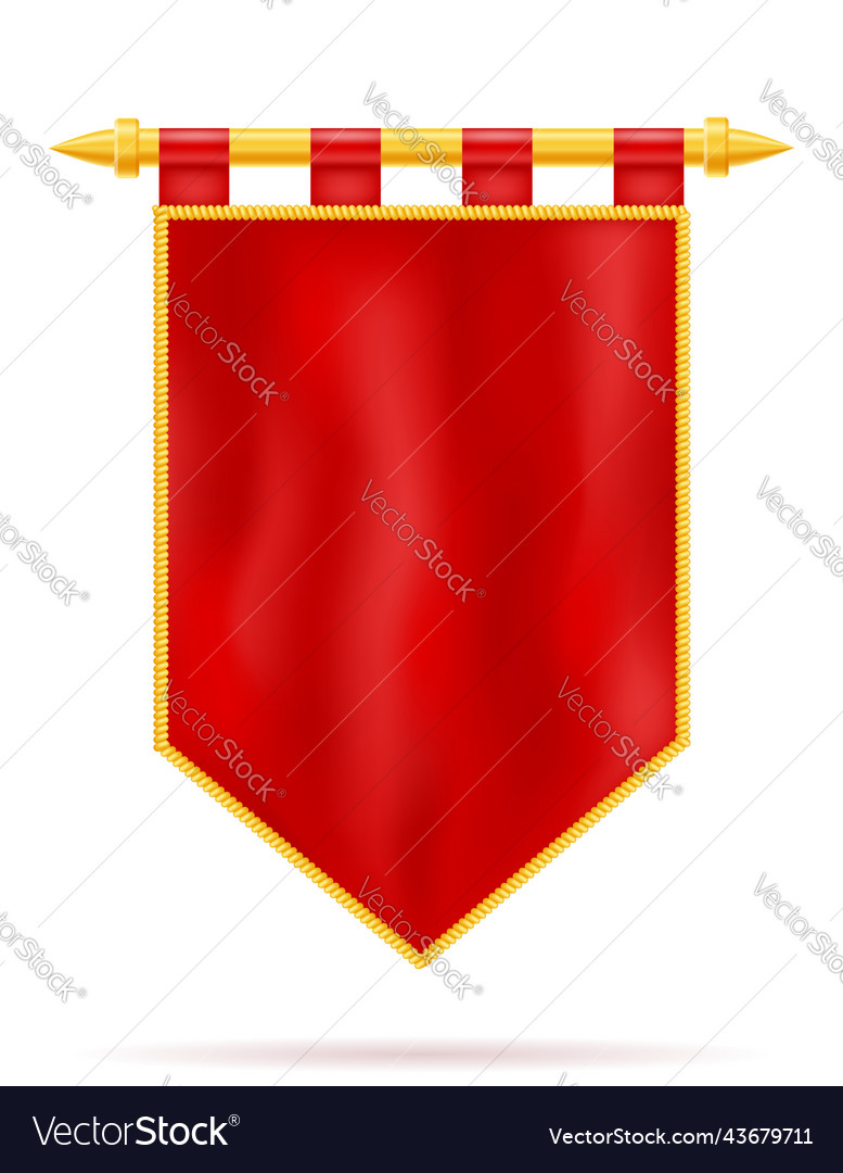 Royal flag realistic template empty blank stock