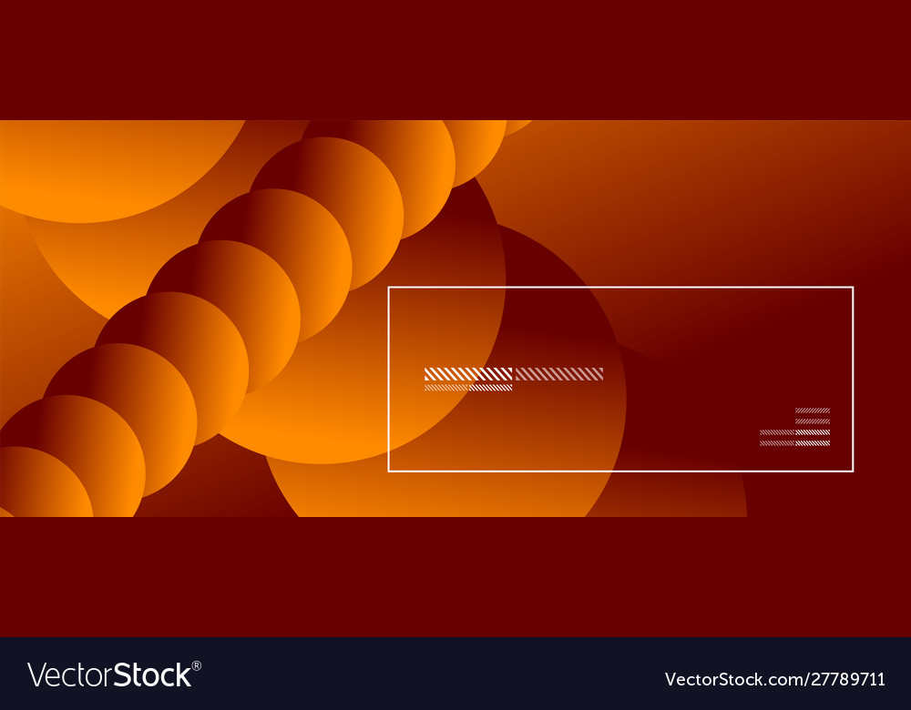 Simple abstract background with neon color circles