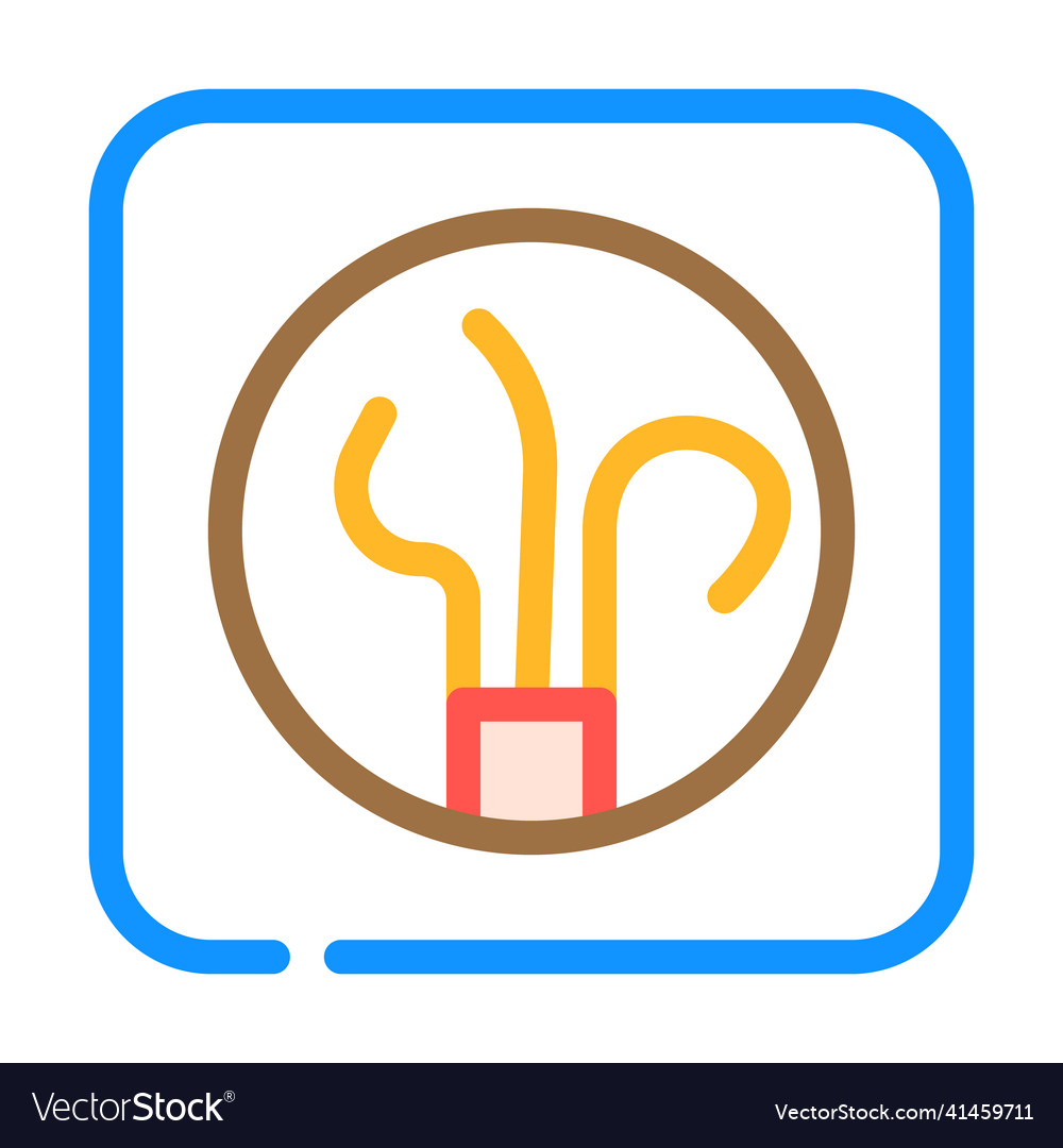Wire socket color icon Vector Image Wire socket color icon