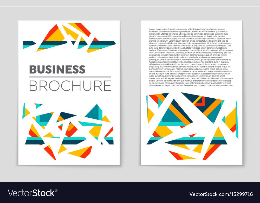 Abstract layout background set for art