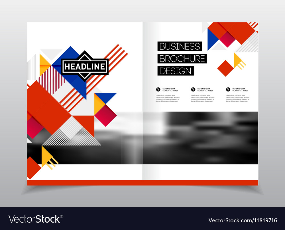 Annual report flyer or poster for party a4