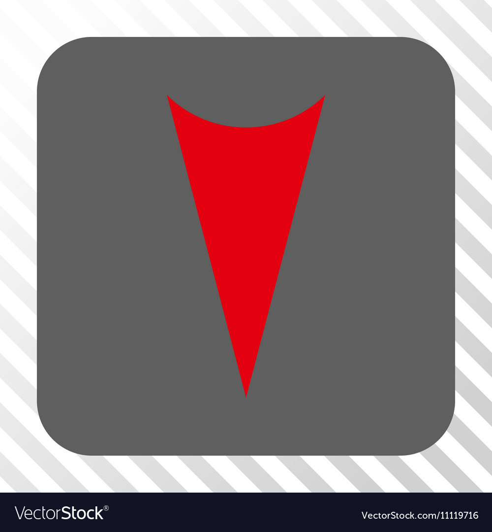 Arrowhead down rounded square button