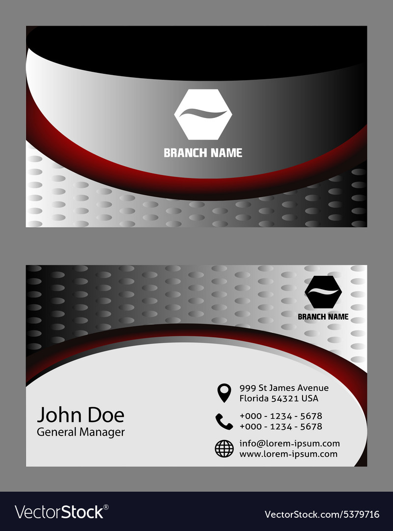 Business card template