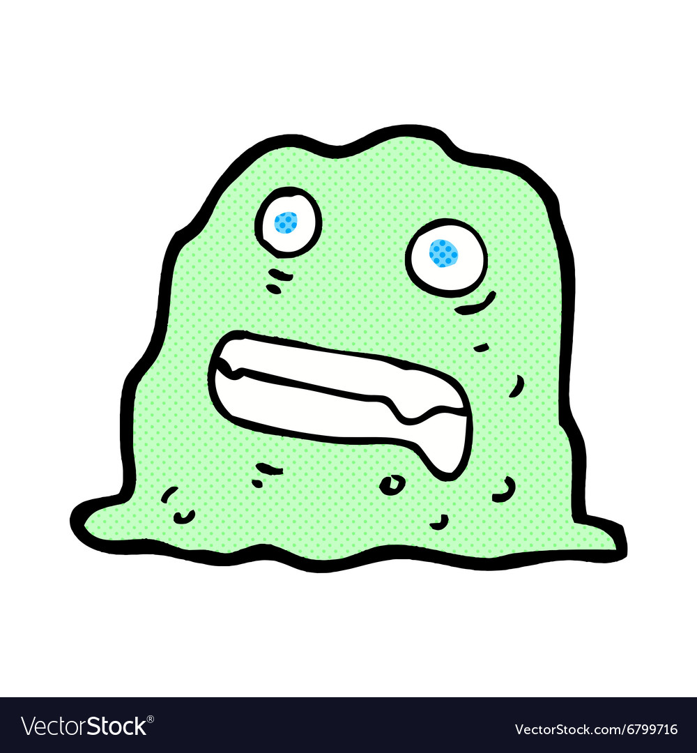 Comic cartoon slime creature