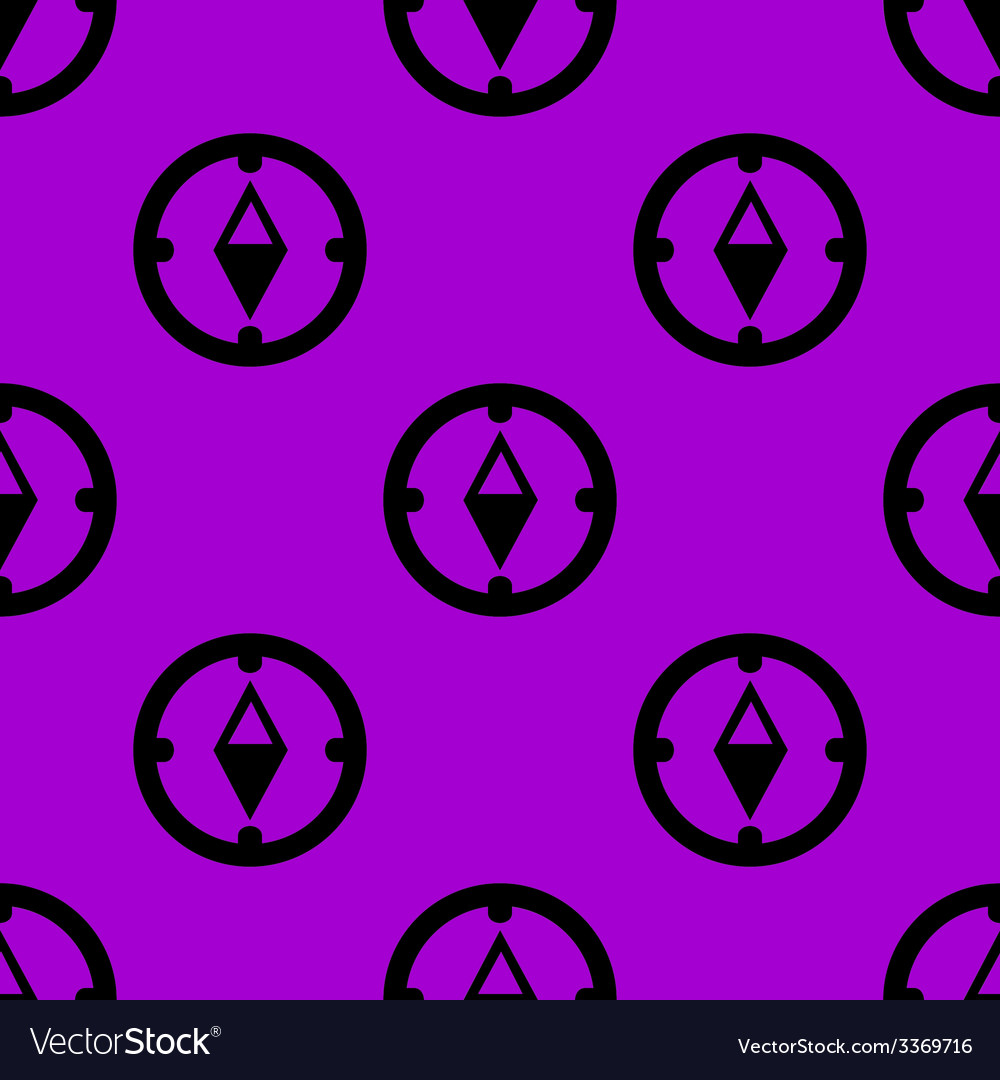 Compass web icon flat design seamless gray pattern