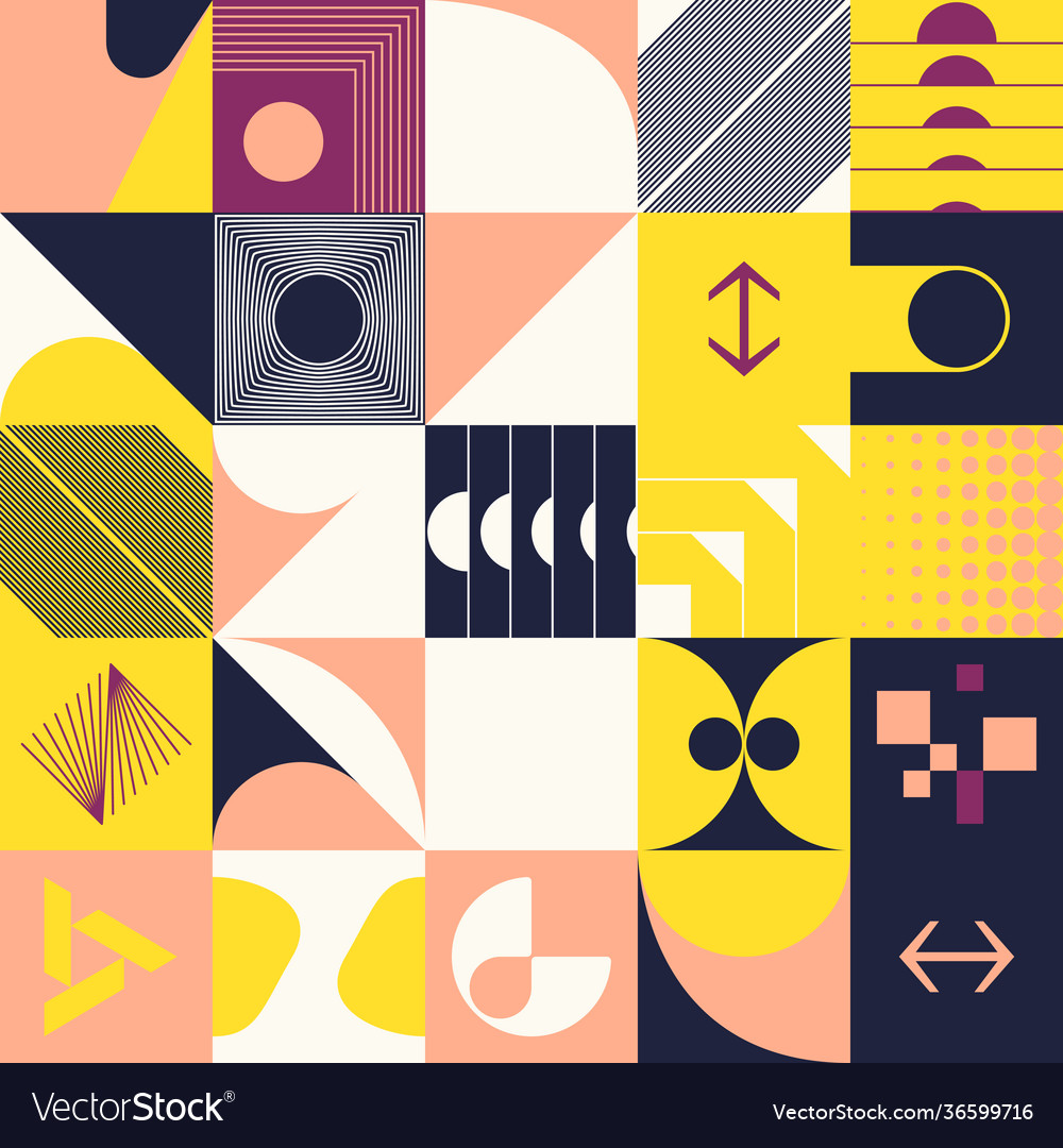 Digital design abstract pattern vector image Digital design abstract pattern