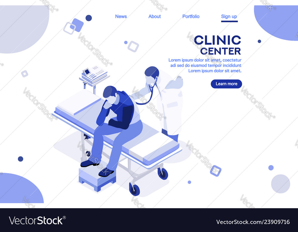 Health Collection Clinic Center Royalty Free Vector Image