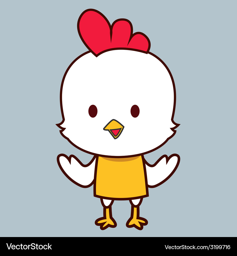 Littlechicken Royalty Free Vector Image - VectorStock