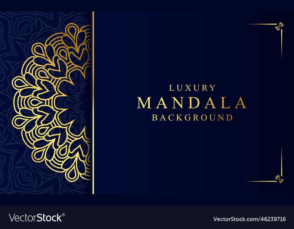 Luxury golden ornamental mandala background