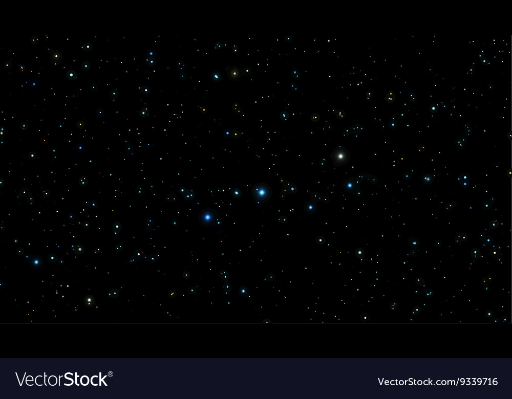 Night sky with bright stars