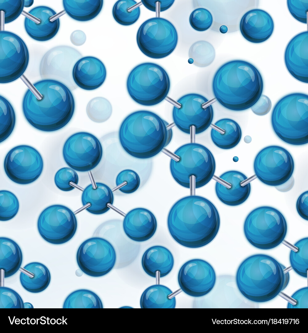 Seamless molecules background Royalty Free Vector Image