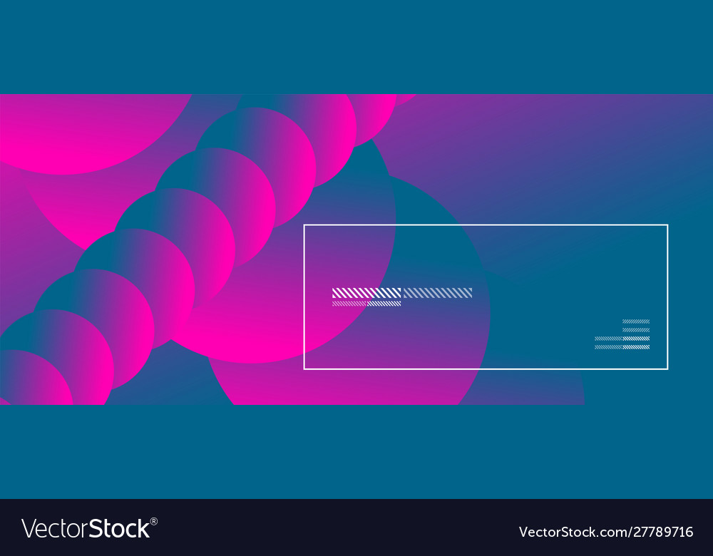 Simple abstract background with neon color circles