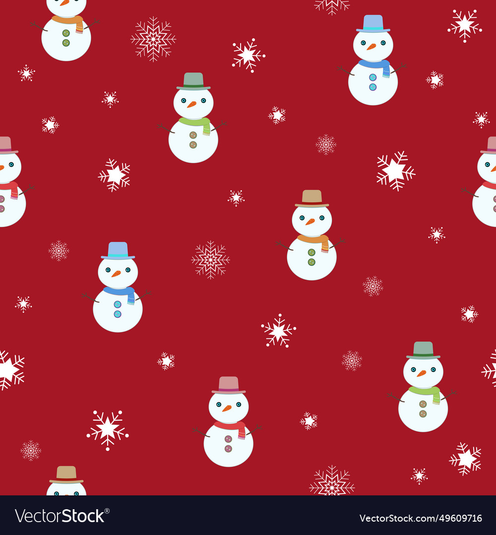 Snowman & Snowflake Pattern