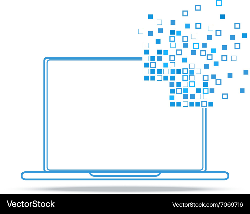 Technology laptop Royalty Free Vector Image - VectorStock
