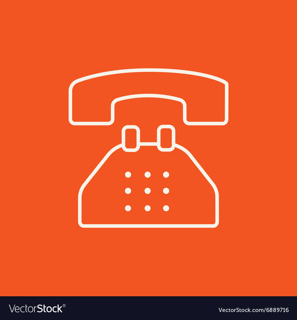 Telephone line icon Royalty Free Vector Image VectorStock