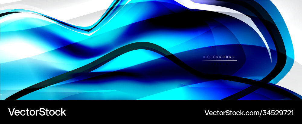 Abstract background flowing liquid style Vector Image