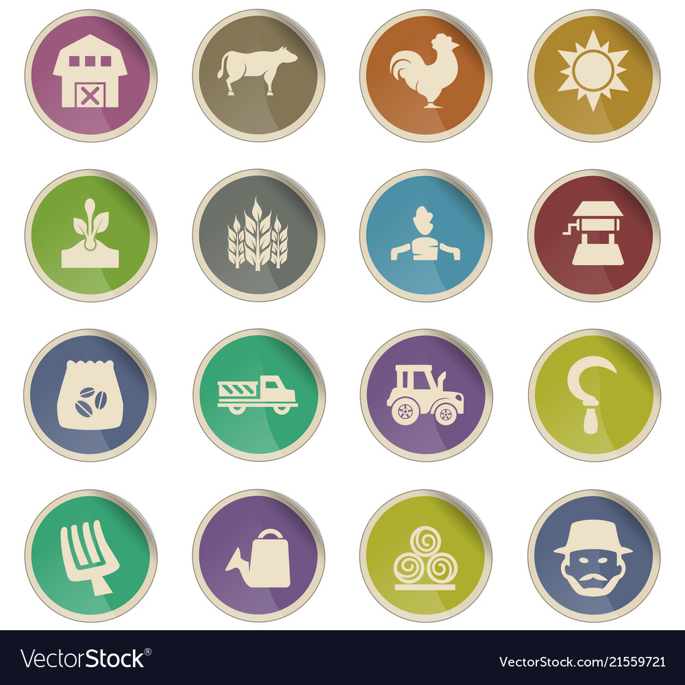 Landwirtschaft Icon Set