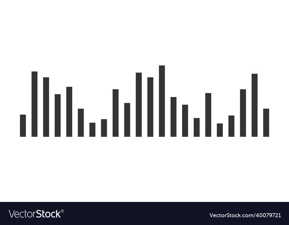 Bar histogram icon simple black line style vector image Bar histogram icon simple black line style