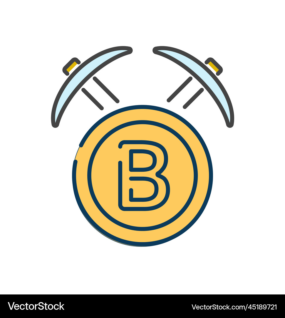 Blockchain technology icon Royalty Free Vector Image