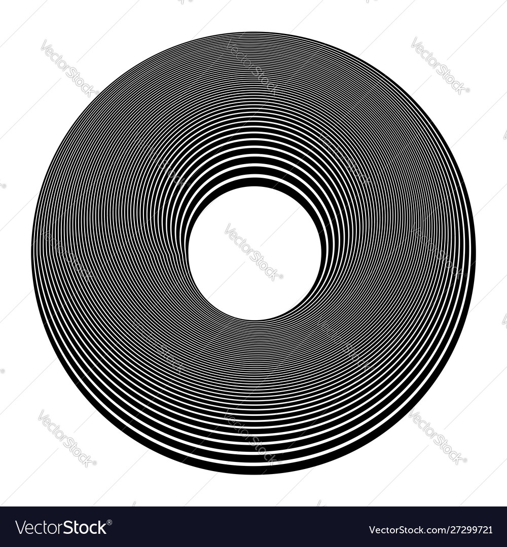 Circle design element vector image Circle design element