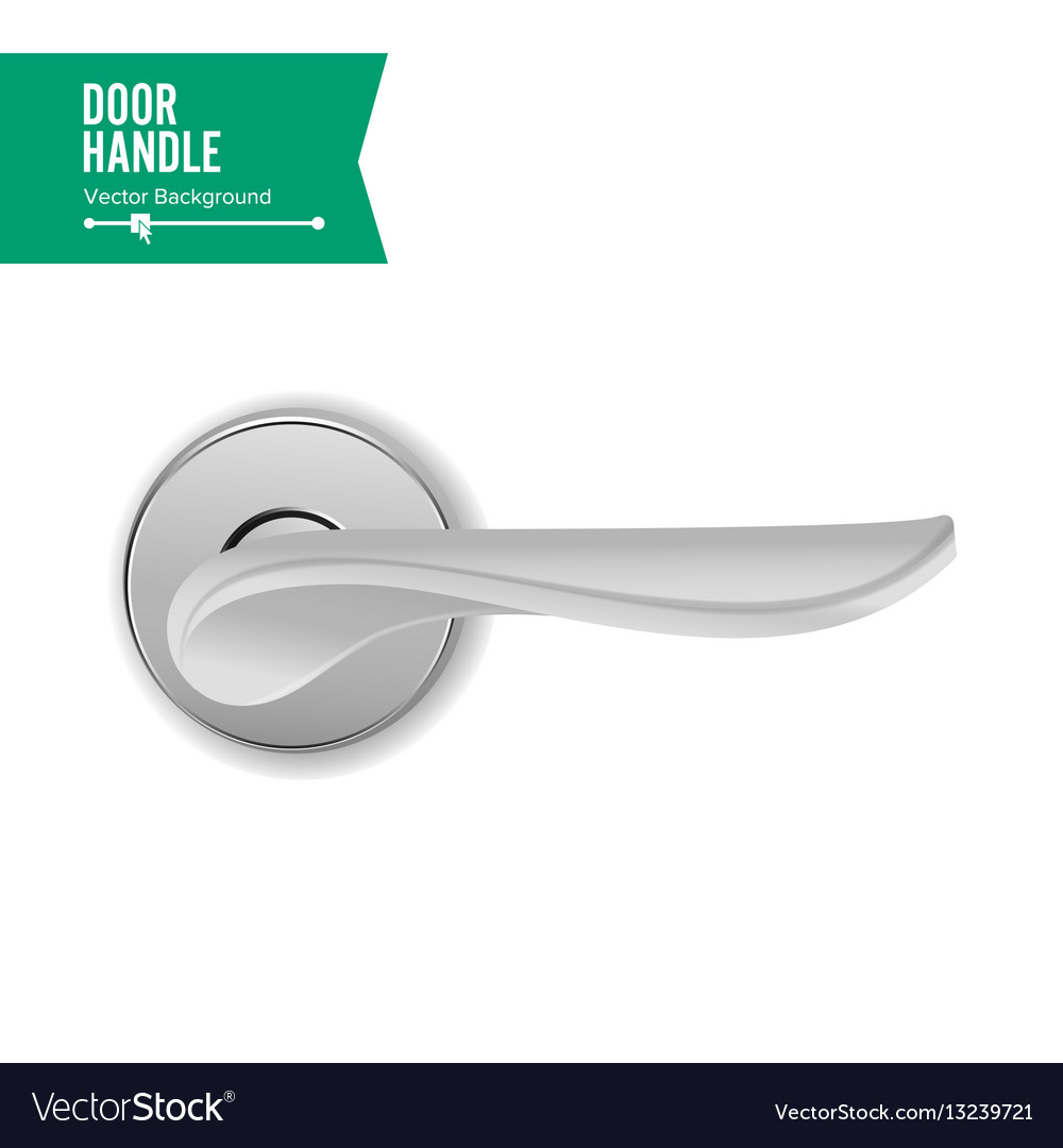 Door handle realistic classic element