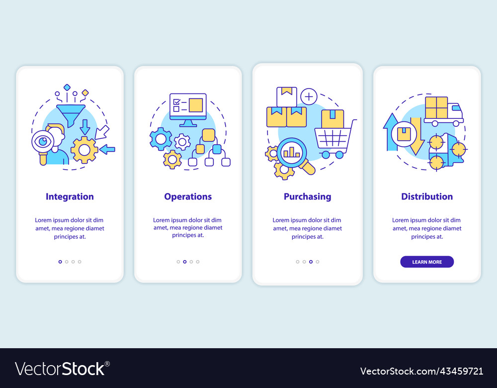 Elements of supply chain management onboarding