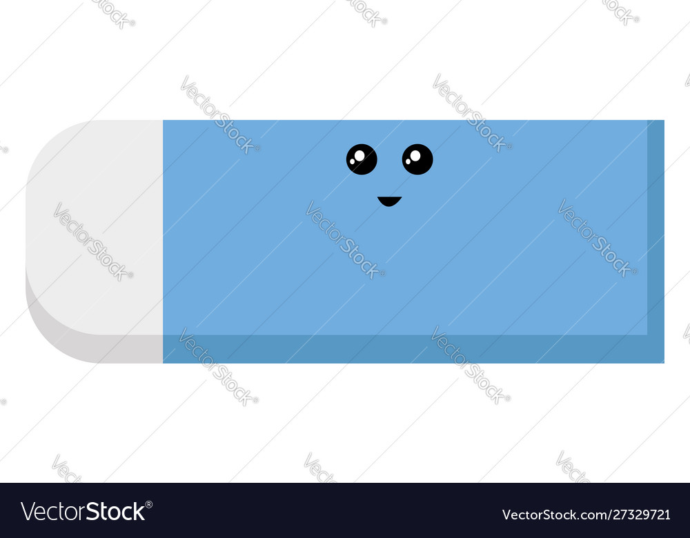 Eraser auf weißem Hintergrund vector image Eraser auf weißem Hintergrund