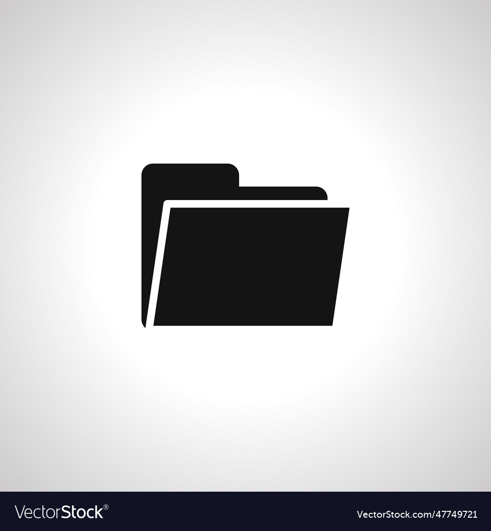 File folder isolated icon Vector Image File folder isolated icon