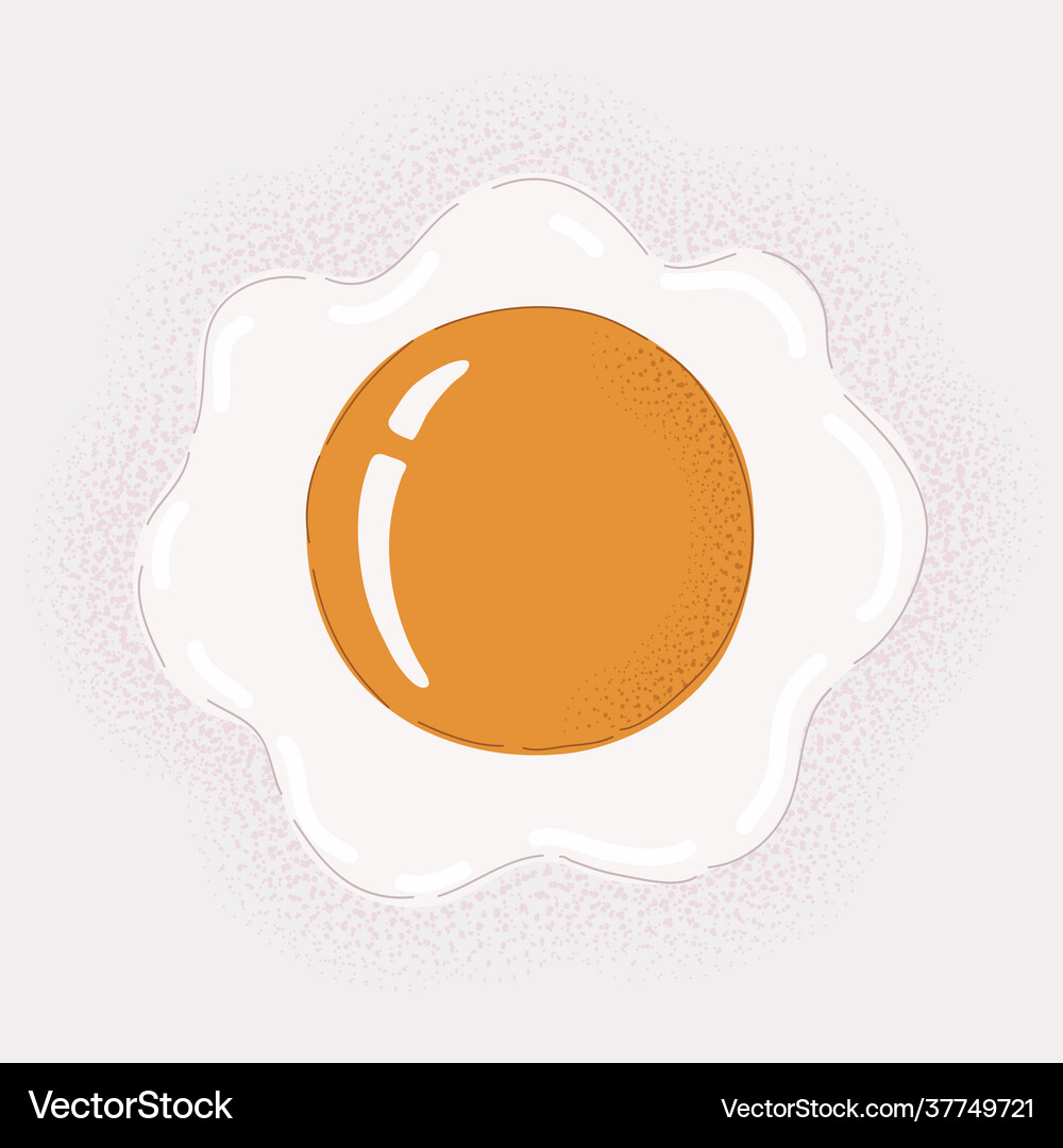 Fried eggs isolated Royalty Free Vector Image - VectorStock