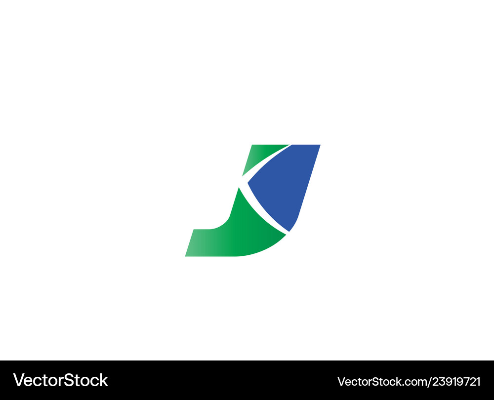 Letter j logo icon design template elements Vector Image