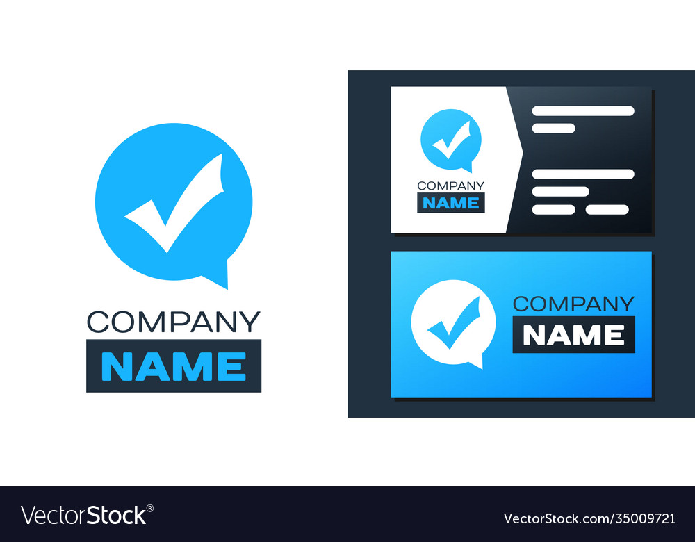 Logotype check mark in circle icon isolated vector image Logotype check mark in circle icon isolated